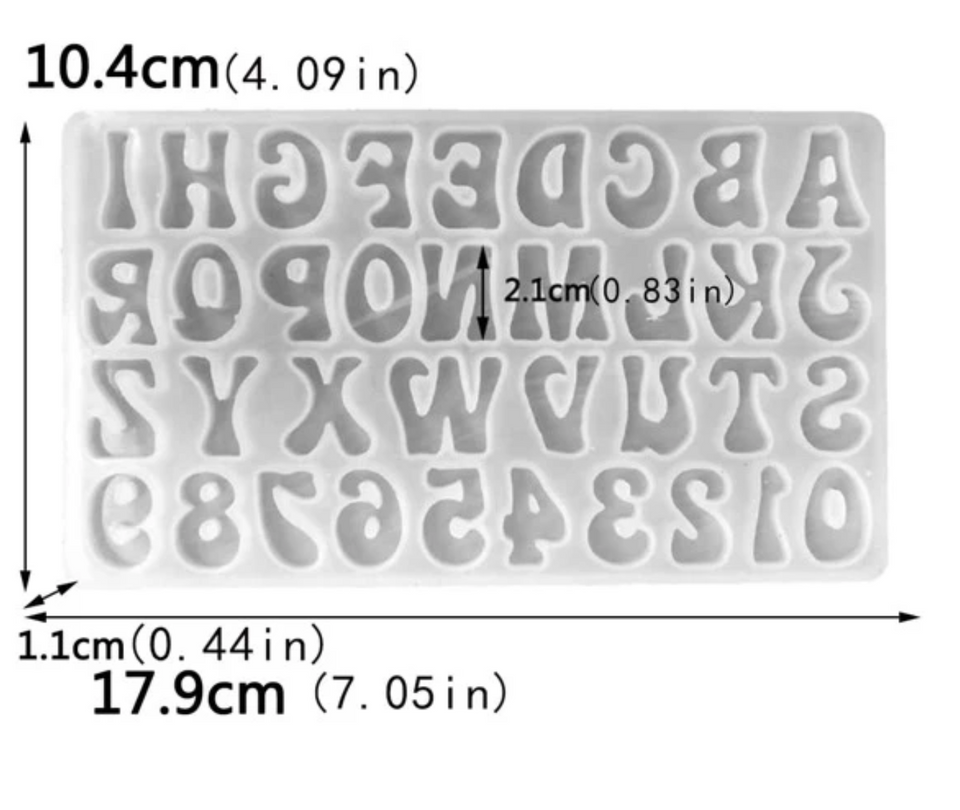 Magical Letters Silicone Mold, Small