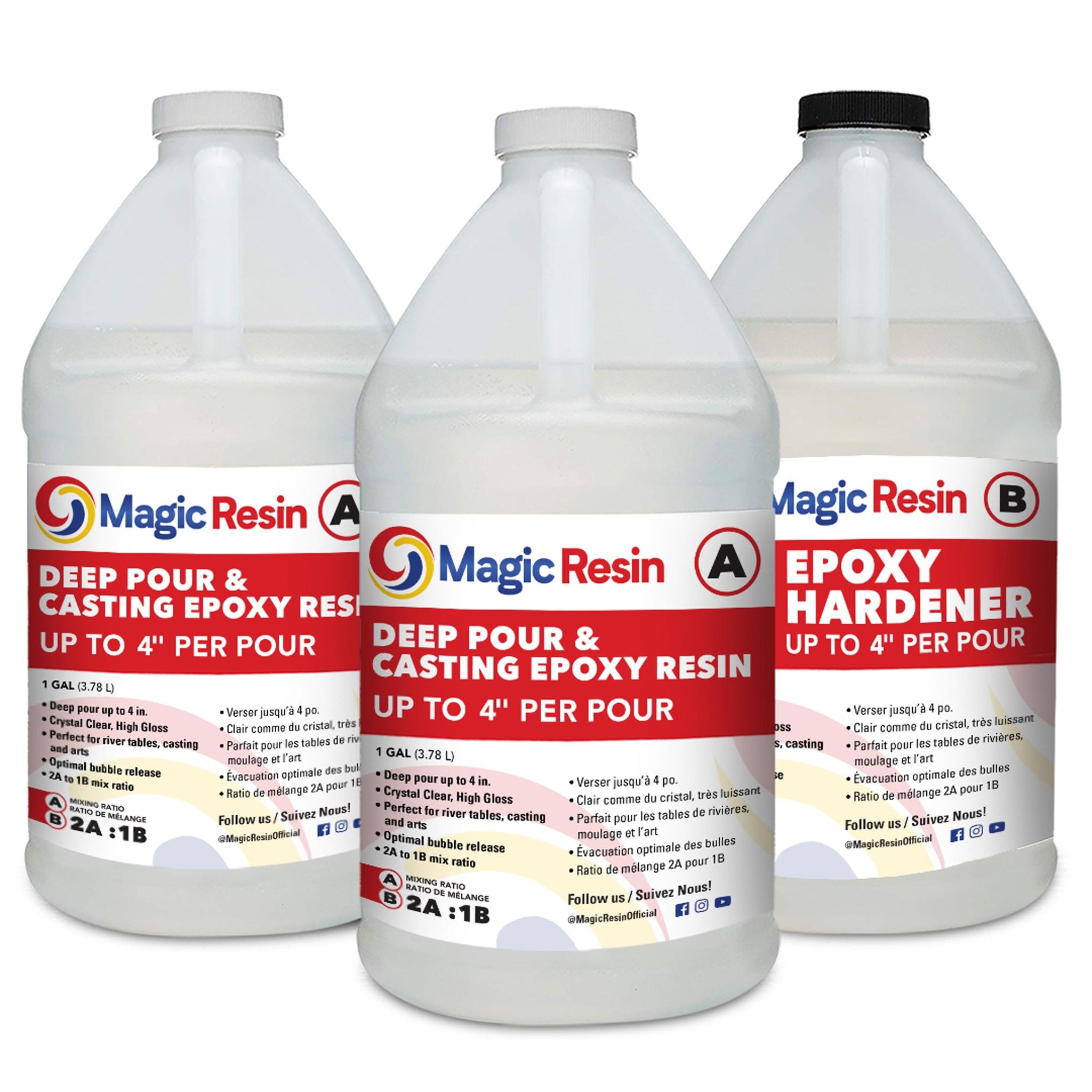 Promise Epoxy Clear Table Top Epoxy Resin 4 Gallons (2 Gallon
