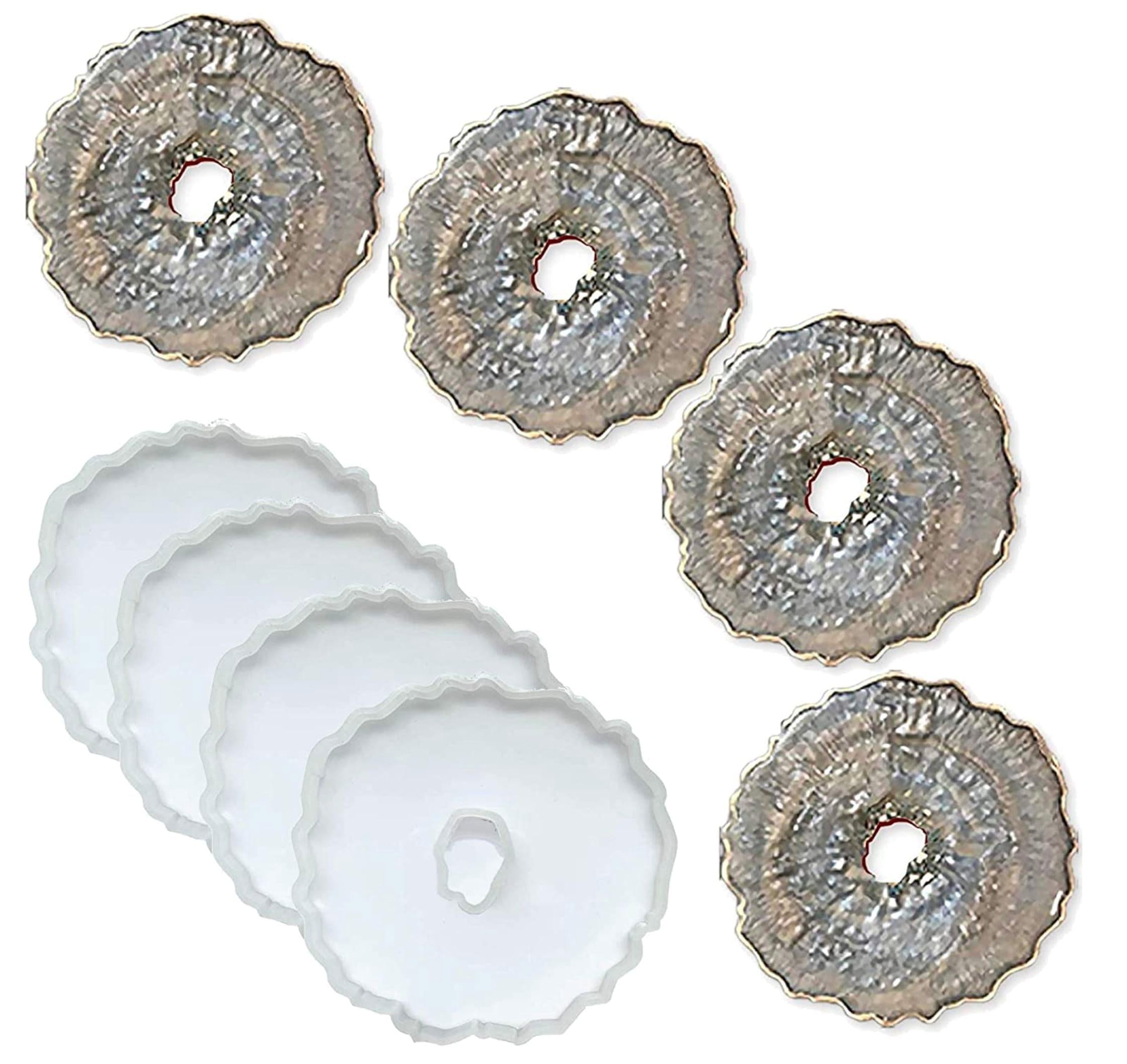 1 Coaster Molds for Epoxy Resin Set of 4