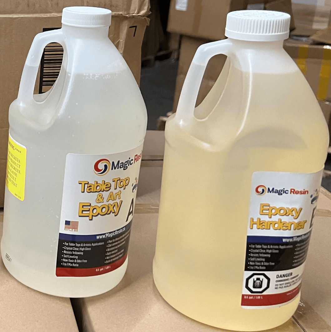 [OLDER PRODUCT] 1 Gallon (3.8 L) | Table Top & Art Clear Coating Epoxy Resin Kit