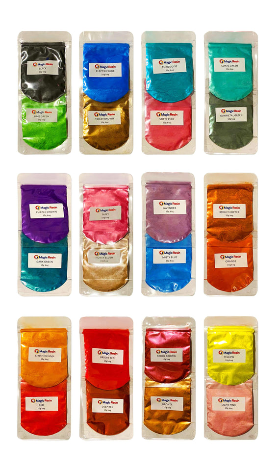 Mica Powder for Epoxy Resin (25 x 10g packets)